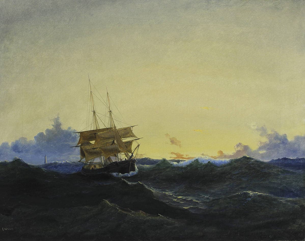 Парусник, идущий на маяк