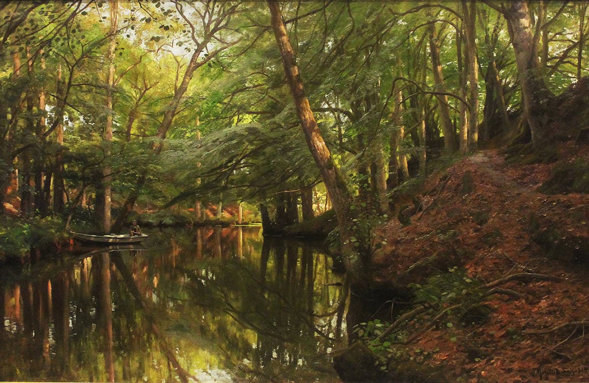 Летний вечер на реке Саеби