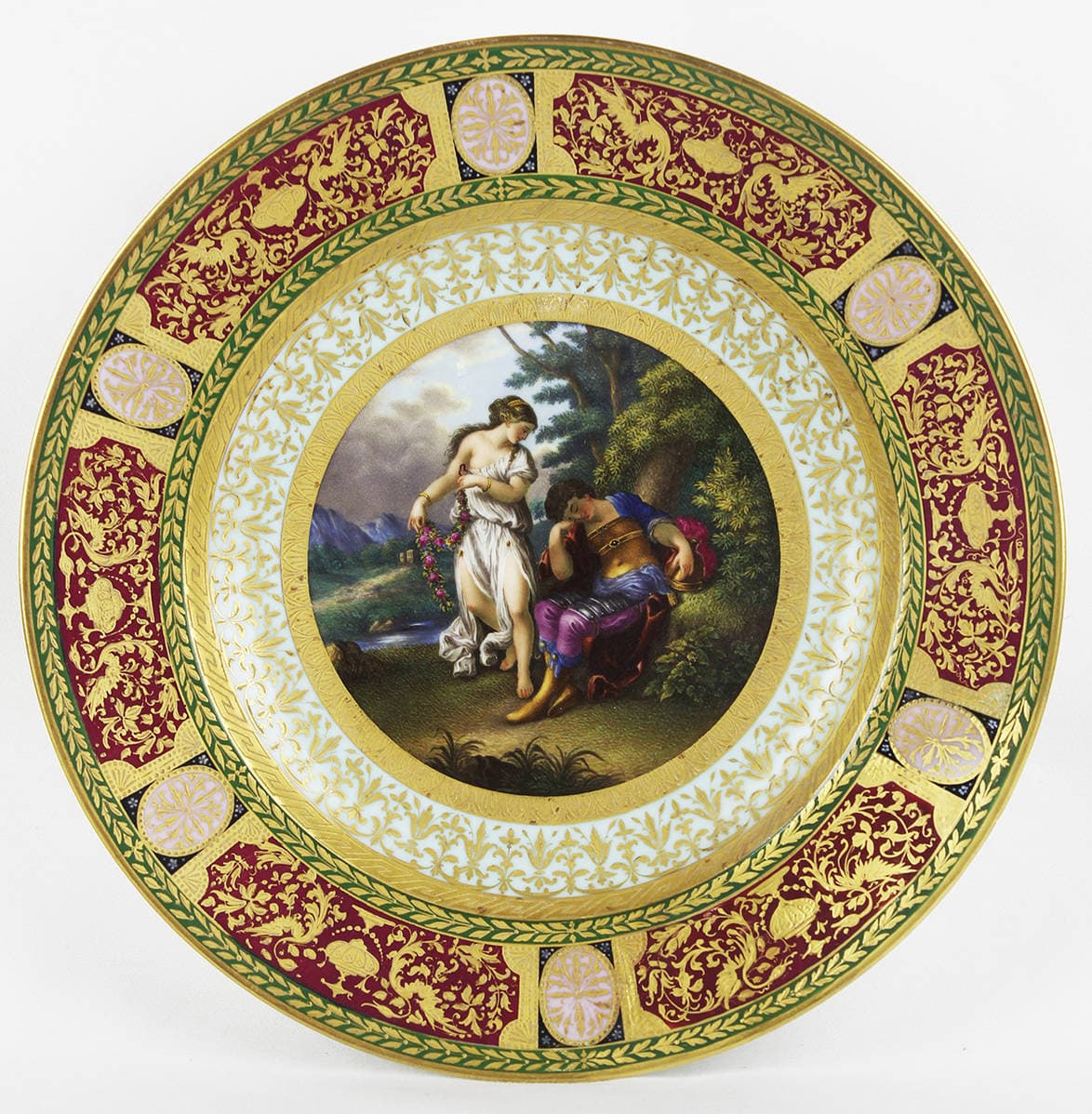 Тарелка декоративная “Венера и Марс”