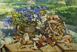 Натюрморт с грибами