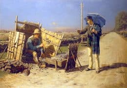 Беседа студента с дробильщиком камней (Встреча в пути)