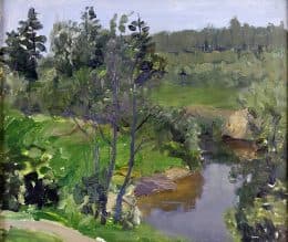 Летний пейзаж с рекой