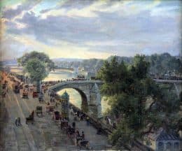 Вид с моста Руаяль в Париже