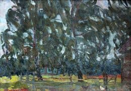 Домик за деревьями