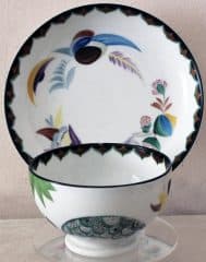 Чайная пара с изображением черепахи из сервиза "Восточные звери"