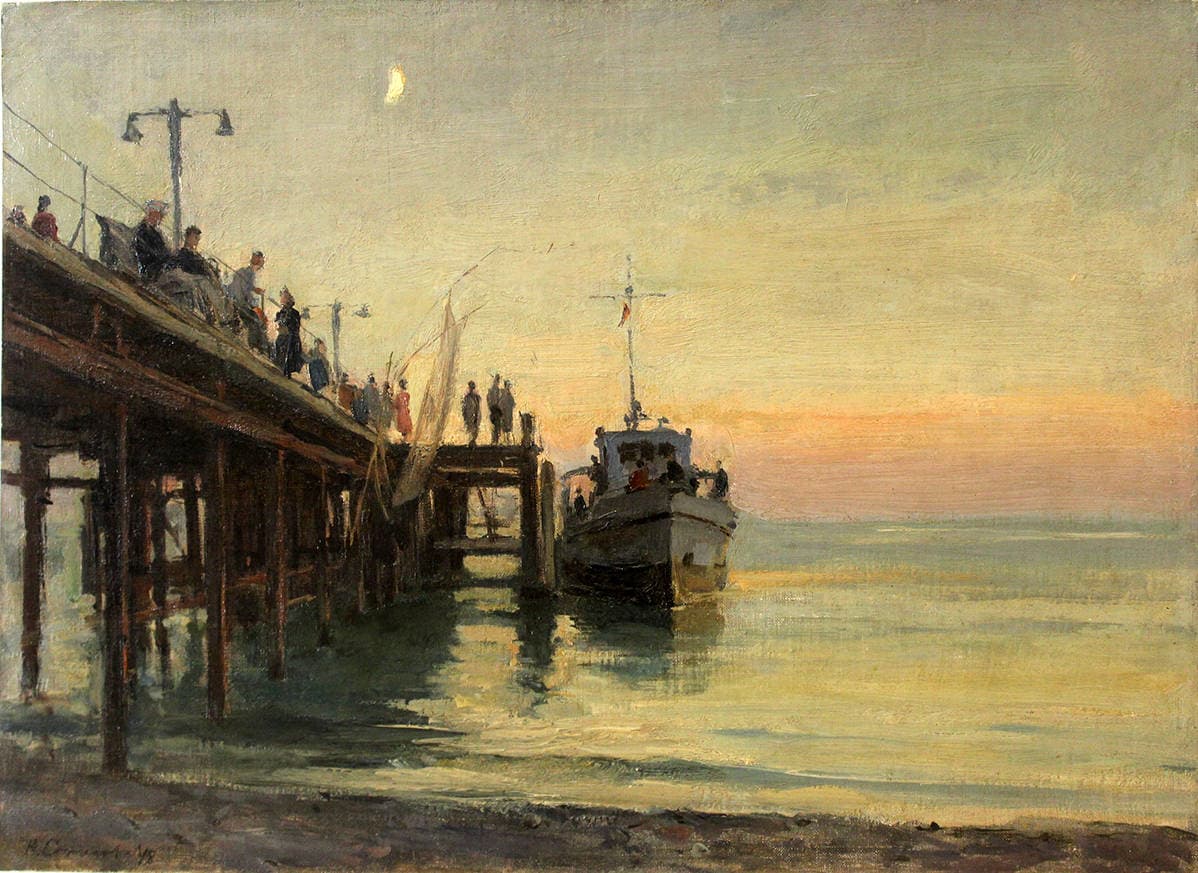 Вечер на море