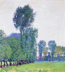 Импрессионистический пейзаж в голубой дымке