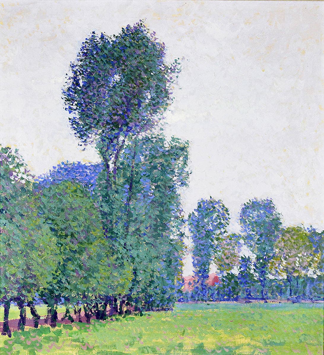 Импрессионистический пейзаж в голубой дымке