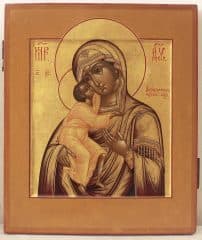Старинная икона "Божья Матерь Феодоровская (Федоровская)"