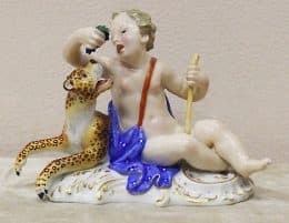 Статуэтка "Амур с гепардом"