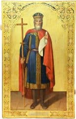 Старинная икона "Святой Равноапостольный Князь Владимир"