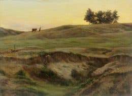 Пейзаж с оврагом