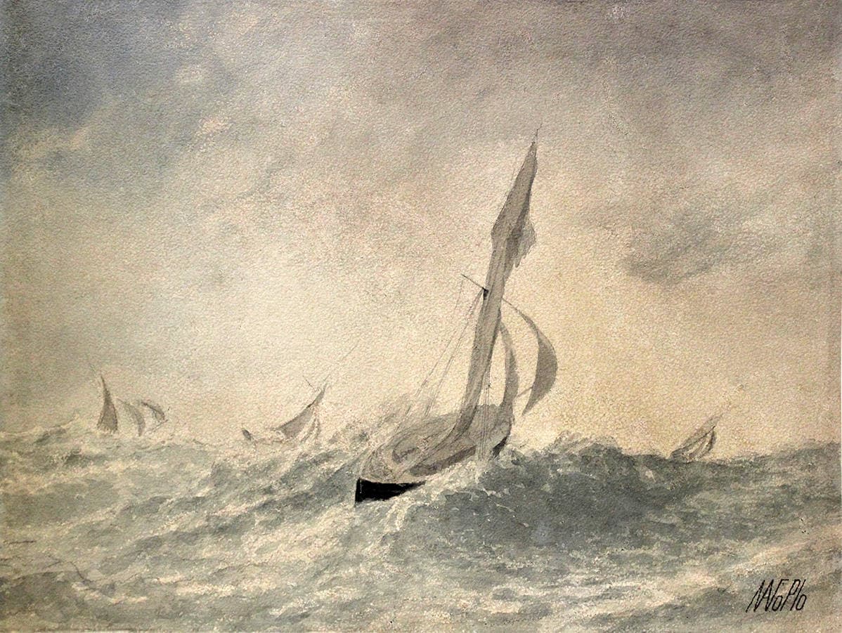 Яхты в море. Выборг