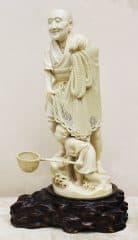 Окимоно "Рыбаки с сетью и сачком"