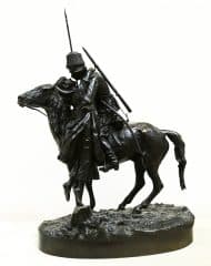 Бронзовая скульптура "Прощание казака с казачкой"