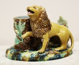 Старинная карандашница "Лев"