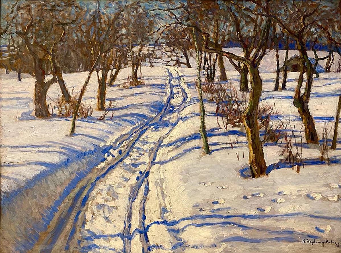 Дорога в зимнем саду