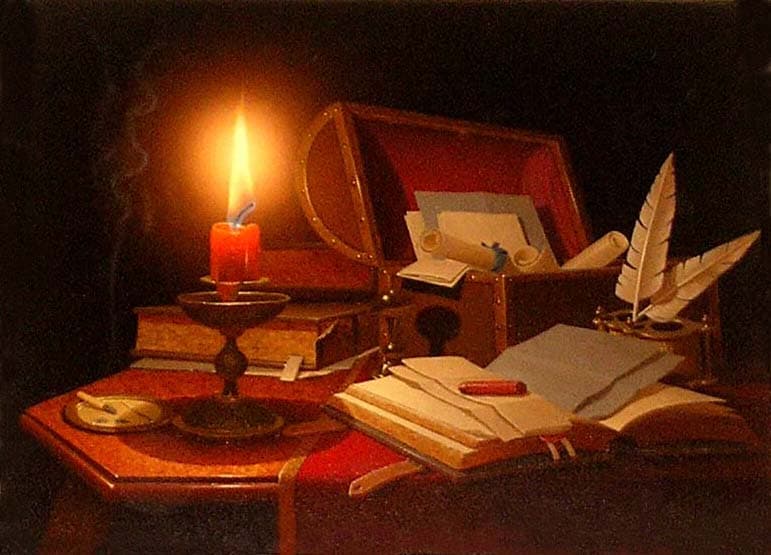 Натюрморт со свечой