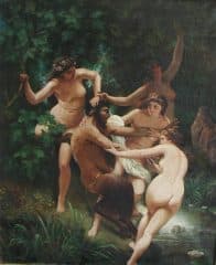 Сатир и нимфы