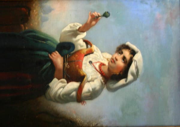 Девушка в белом чепце