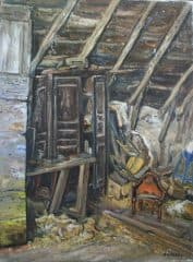 Амбар.Сцена в интерьере