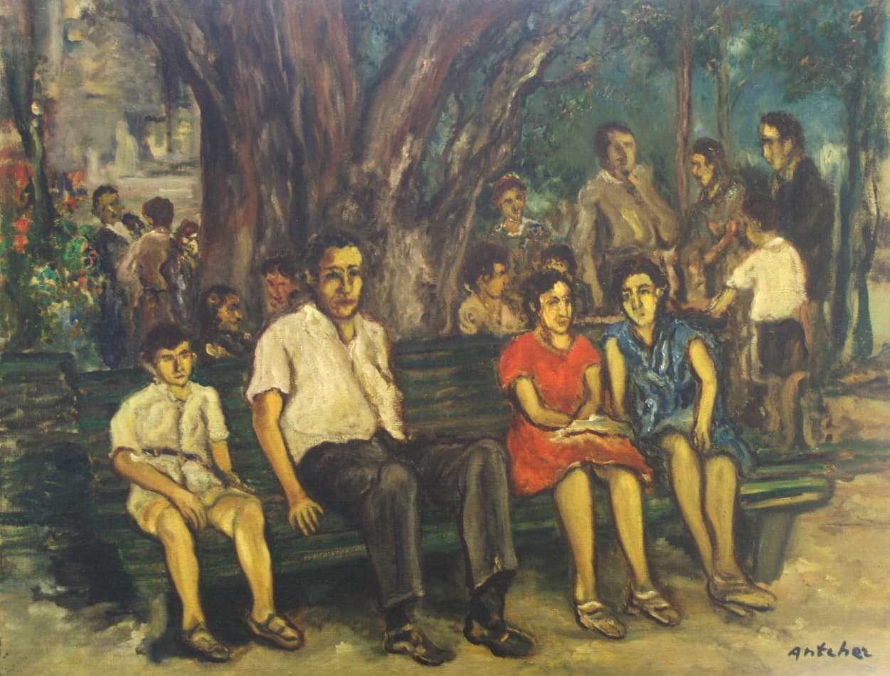 Оживленная сцена в Перецине