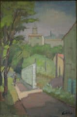 Пейзаж с церковью