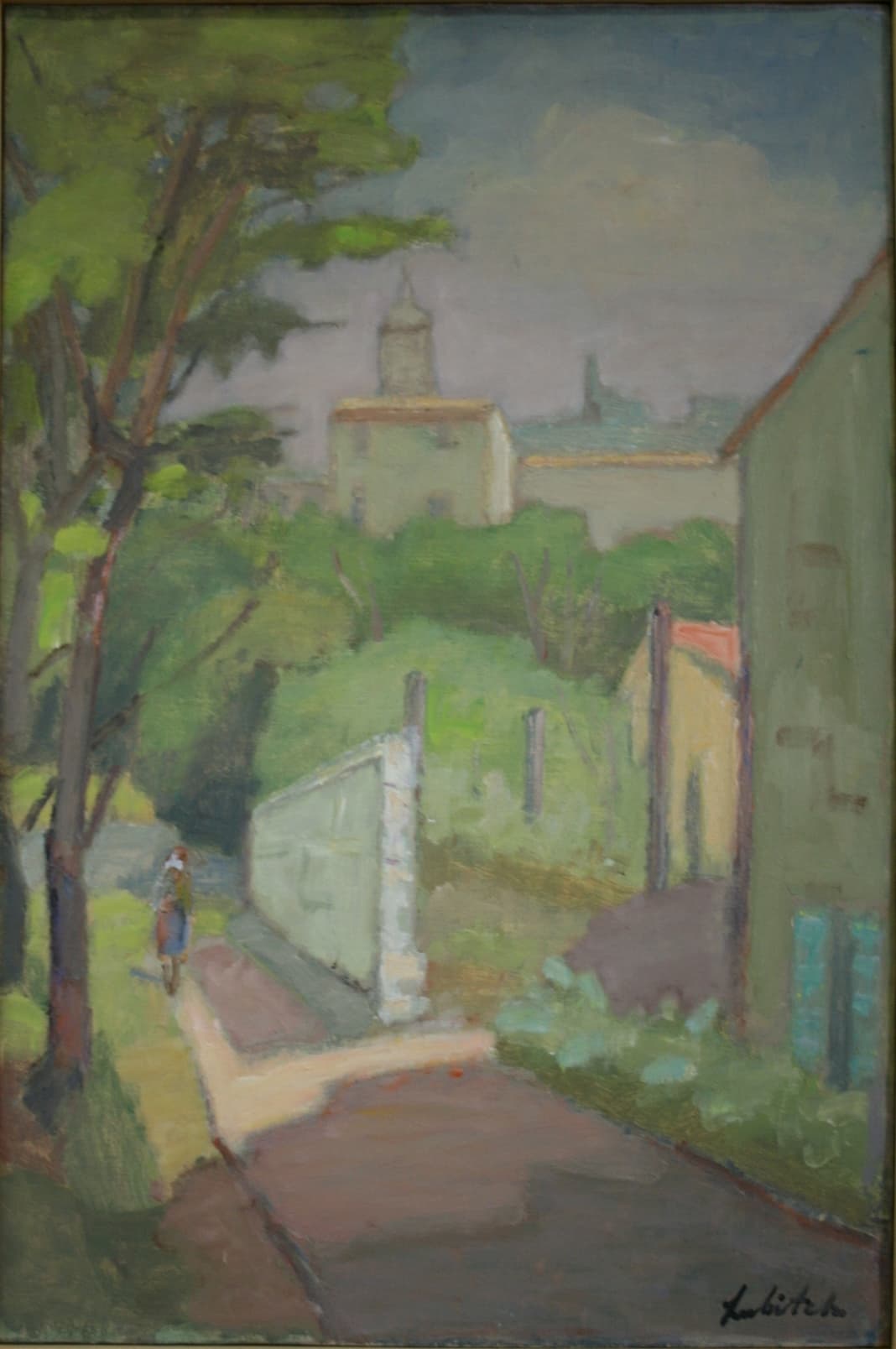 Пейзаж с церковью