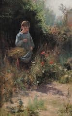 Девочка в саду