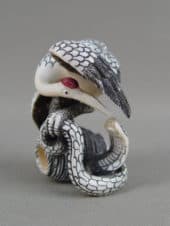 Окимоно «Змея и журавль»