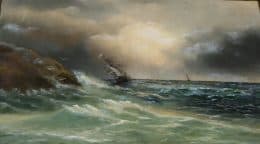 Бриг. Морской шторм