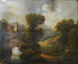 Пейзаж с мостом