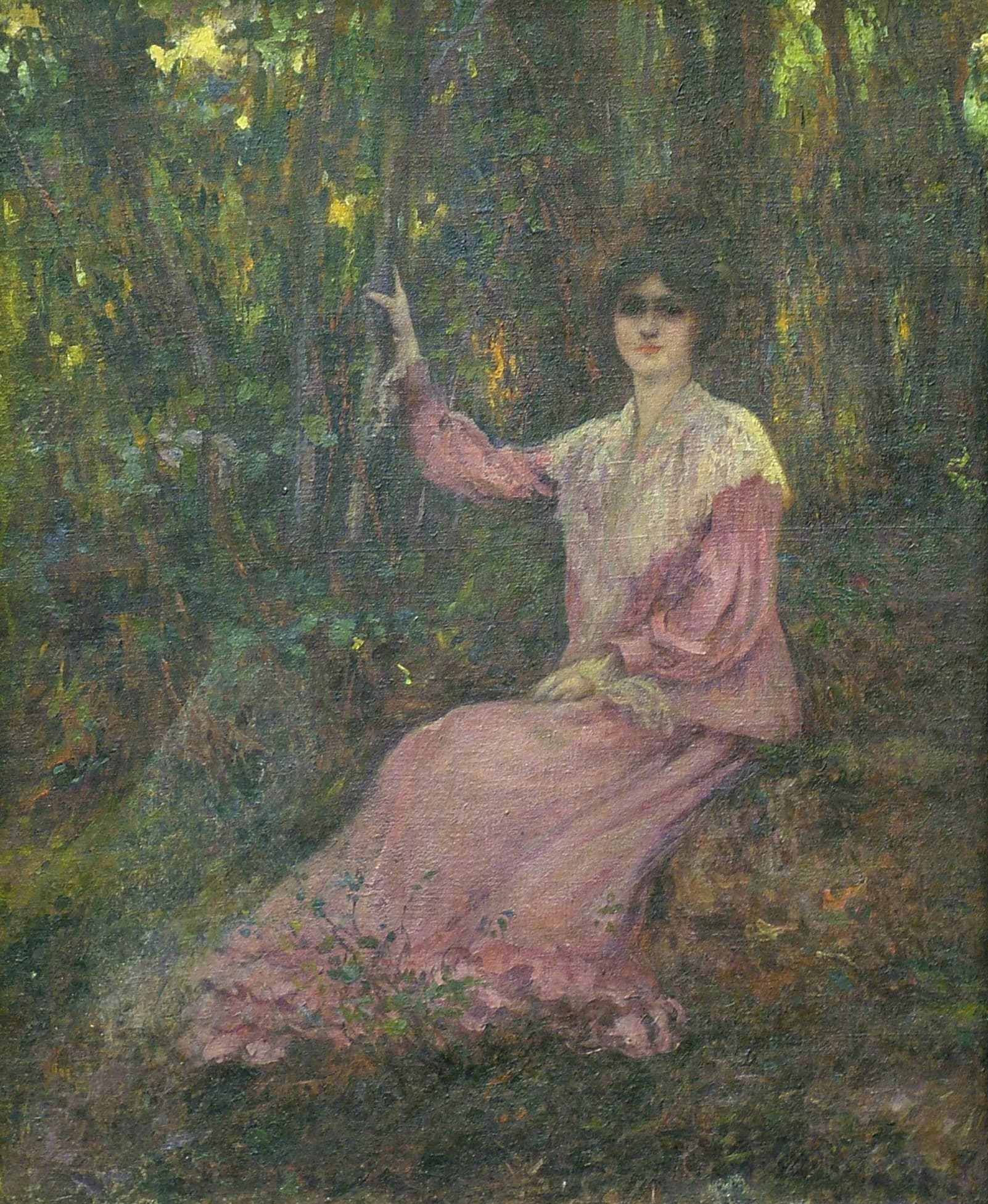 Портрет девушки в лесу