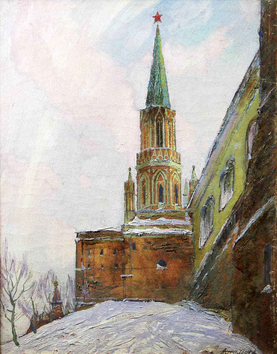 Вид Московского Кремля