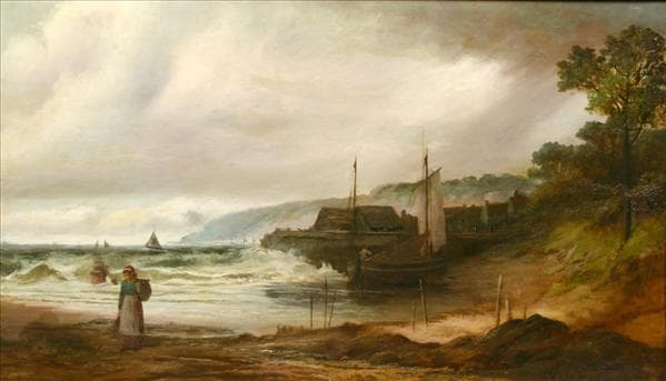 Женщина на берегу