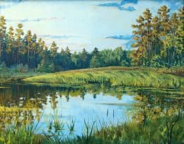 Пейзаж с рекой