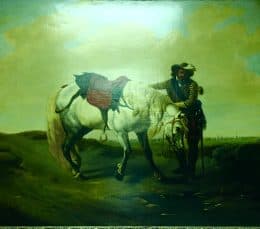 Всадник с лошадью