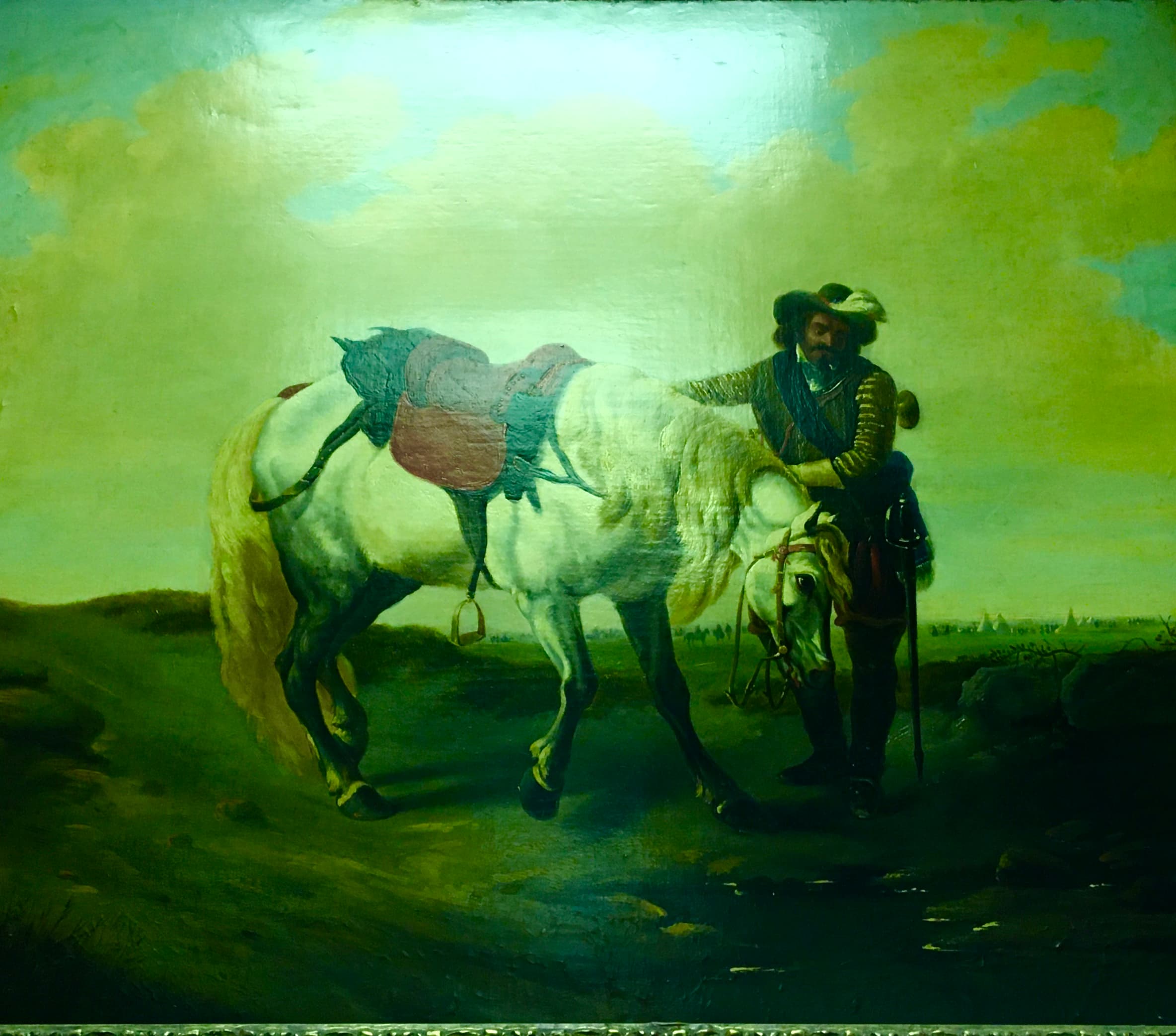 Всадник с лошадью