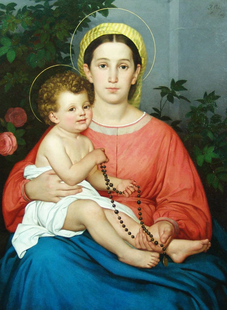 Мадонна с Младенцем, держащим четки