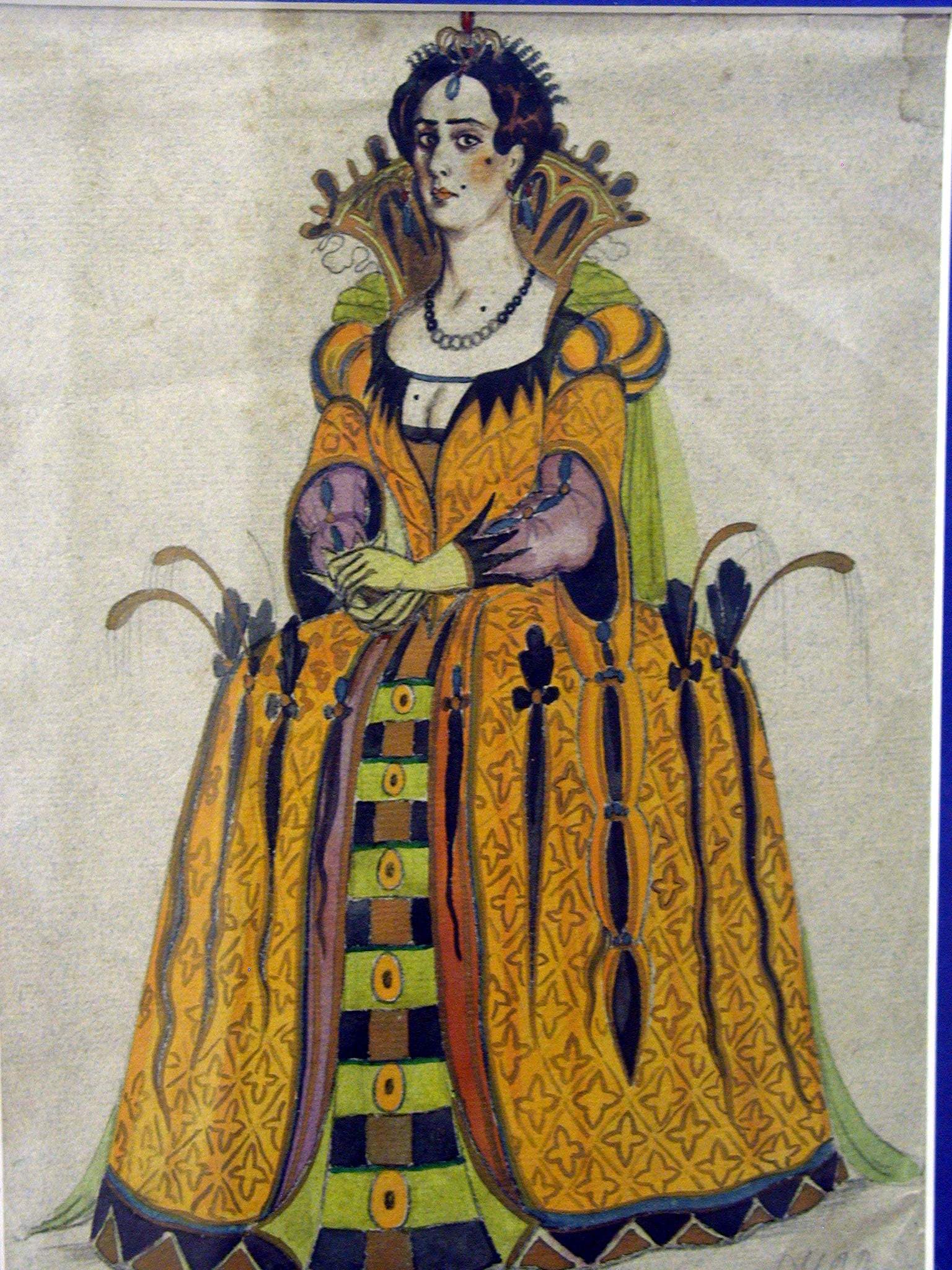 Эскиз женского костюма