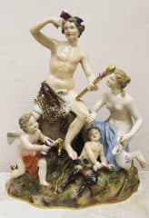 Статуэтка "Вакх (Бахус) с амуром, сатиром и вакханкой"
