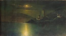 Замок у моря. Ночь