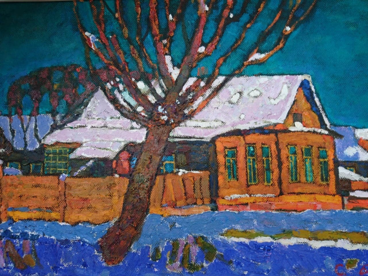 Снег бывает синим