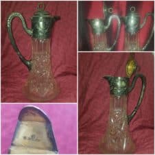 Графин хрустальный с серебром