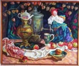 Натюрморт с самоварами