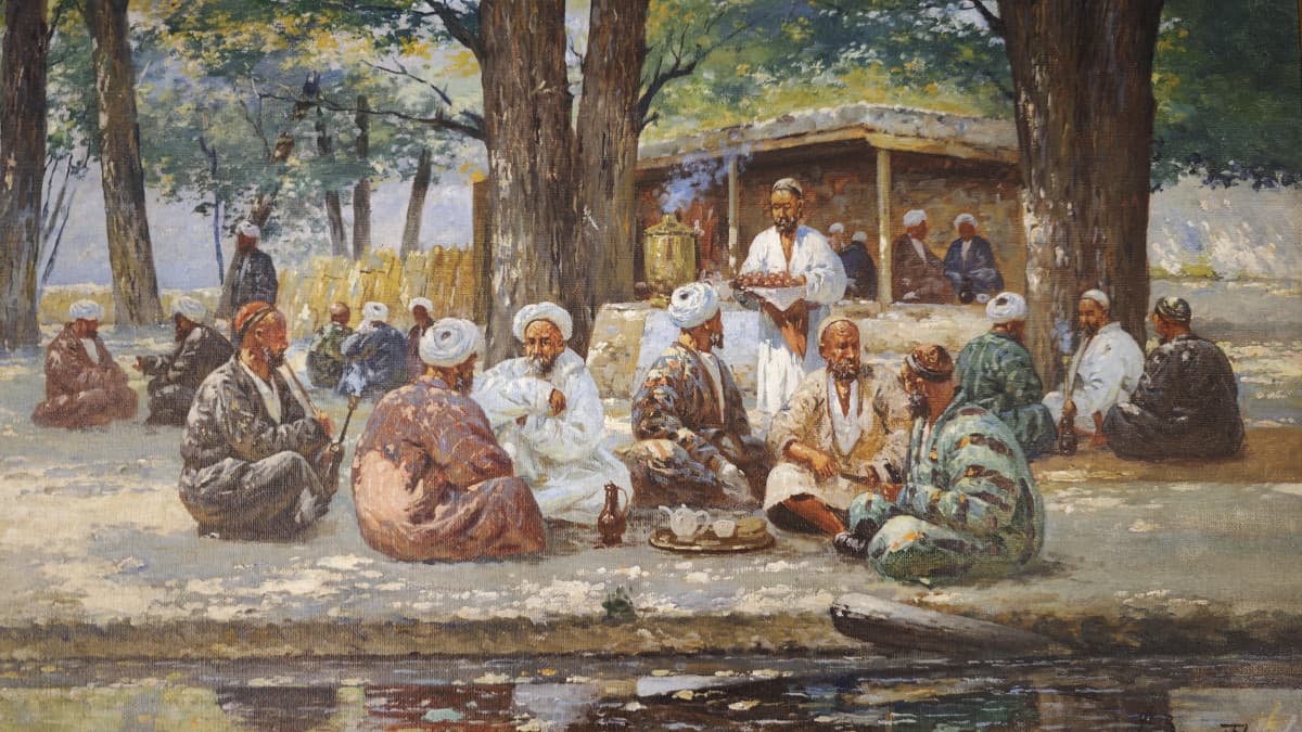 Туркестанский мотив. Чайхана.