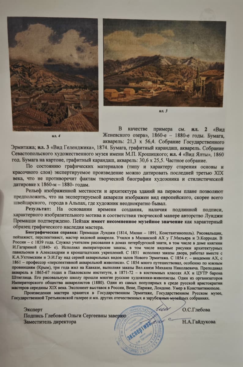 Вид города в Альпах