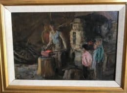 этюд к картине "В кузнице"