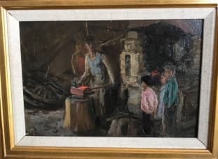 этюд к картине “В кузнице”