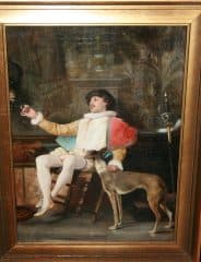 Кавалер с собакой